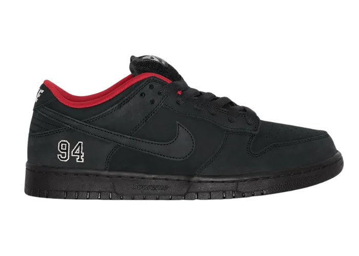 Nike SB Dunk Low Supreme Black - HQ8487-001 Raffles & Where